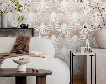 Moder Art Deco Wallpaper Peel and Stick and Traditional Wallpaper - C083