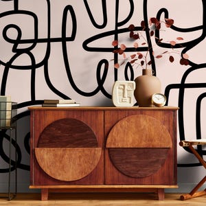 Abstract Modern Wallpaper Peel and Stick and Traditional Wallpaper - B762 image 2