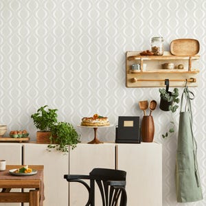 Wallpaper Peel and Stick Wallpaper Removable Wallpaper Home Decor Wall Art Wall Decor Room Decor / Wavy Art Abstract Wallpaper - C564