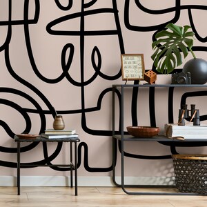 Abstract Modern Wallpaper Peel and Stick and Traditional Wallpaper - B762 image 5