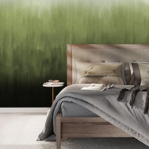 Modern Ombre Green Gradient Wallpaper - X160