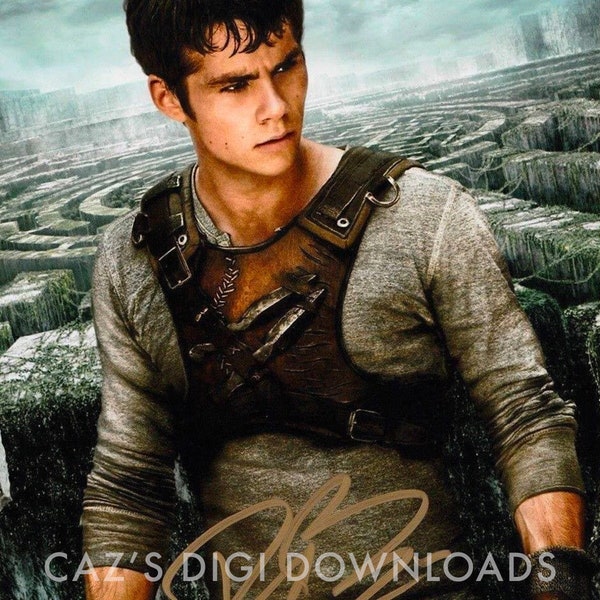 Impression photo autographe 10 x 8 The Maze Runner Teen Wolf Dylan O'Brien - Impression à la maison