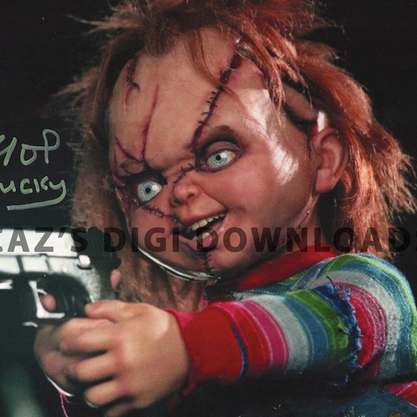 Chucky Child's Play Brad Dourif 10x8 Autograph Photo Print - Print at Home