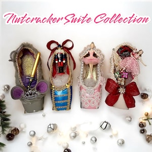 CUSTOMIZED NUTCRACKER Suite Ballet Decorated Pointe Shoe - Various Roles Made to Order