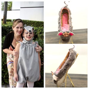 Decorated Pointe Shoe- ***MOUSE*** CINDERELLA, Mouse King or Queen, Nutcracker, Recital, Animal themed performance, - Custom Made