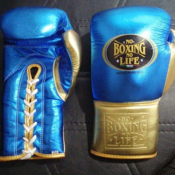 Custom Made No Boxing No Life Boxing Gloves, With or Without CA Logo, 100 % Real Leather Gift For Him, Gift For Son