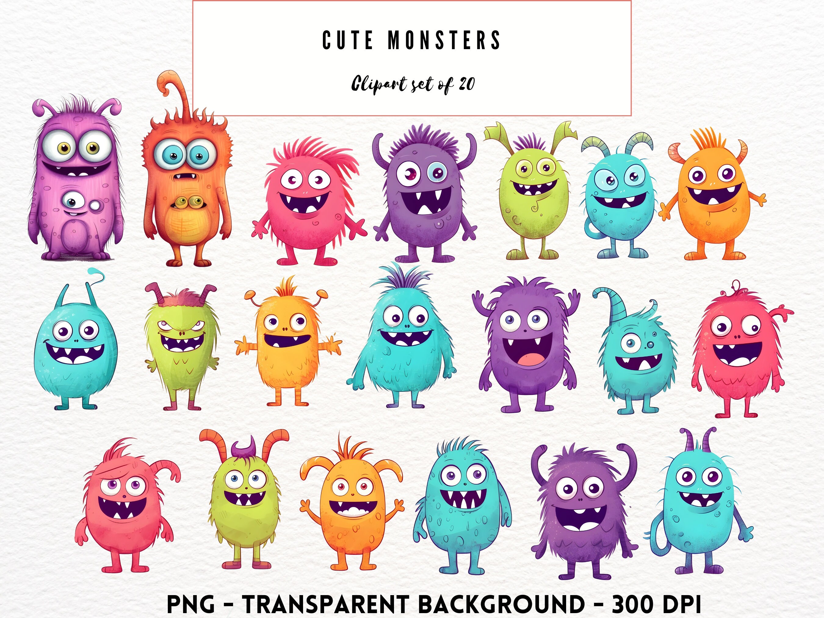 Monsters Clipart PNG Cute Monsters Clipart PNG Monsters Clip Art ...