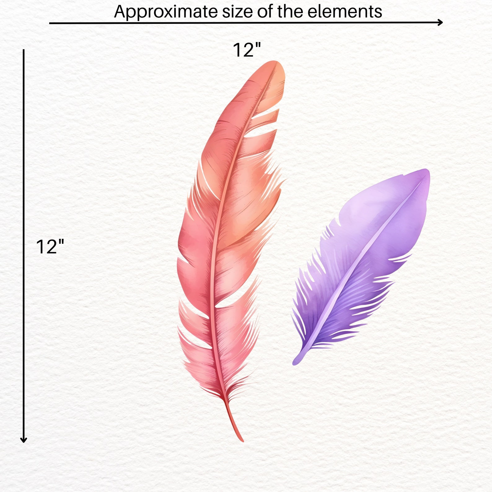 Feather Clipart Feather PNG Colorful Feathers Clipart Feather Printable ...