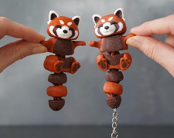 Flexi Red Panda Set of 2 | With Key Chain, or Without