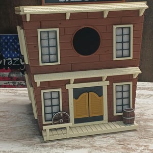 Saloon Birdhouse | Bird house with mount | Veteran Made |