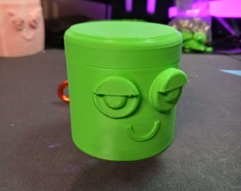 3D Gedruckter Stash Behälter mit D Ring: Pillen & Puder Halter für unterwegs
