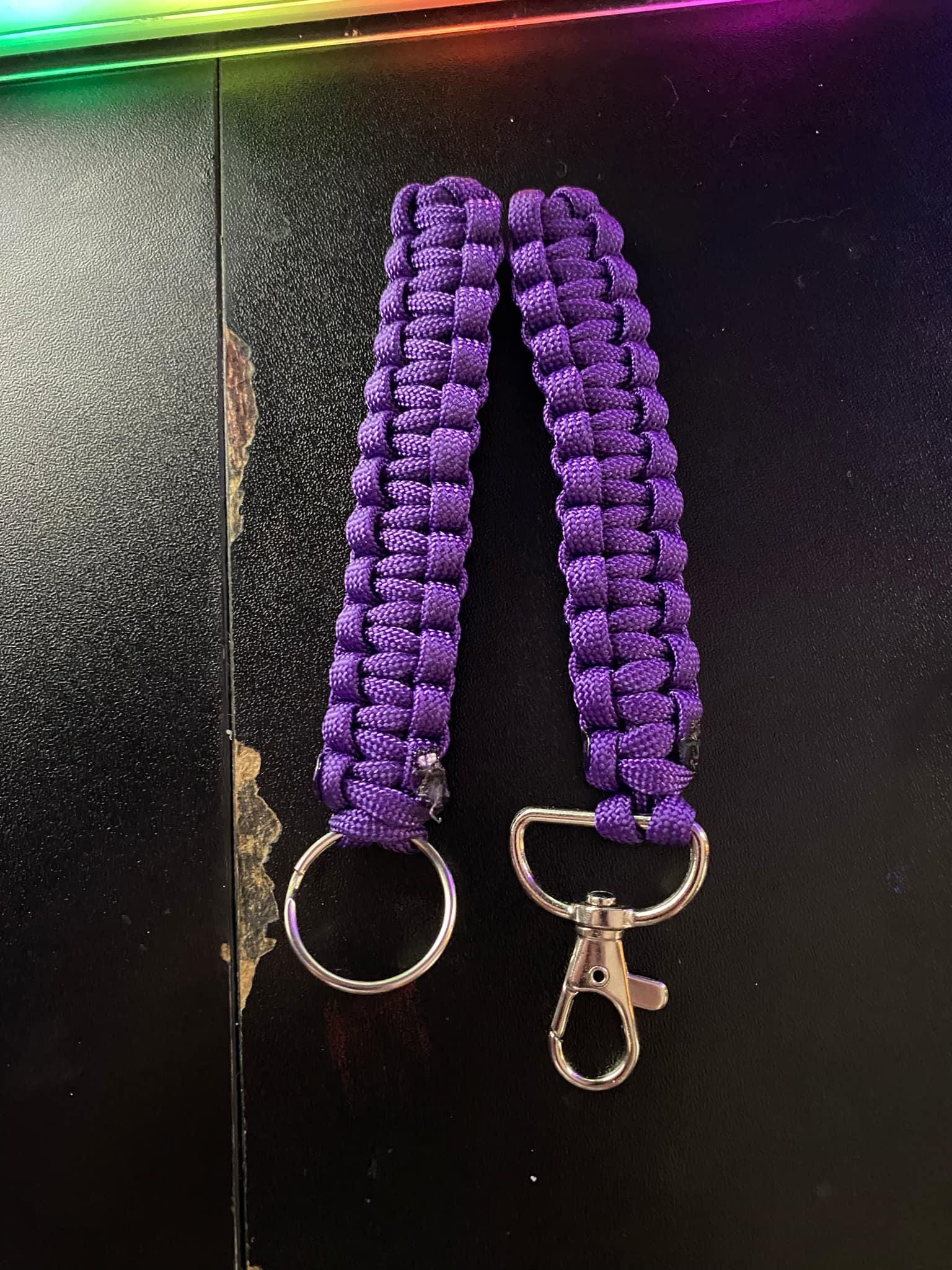 Portachiavi in paracord fatto a mano Super Heroes Money's Fist Iron