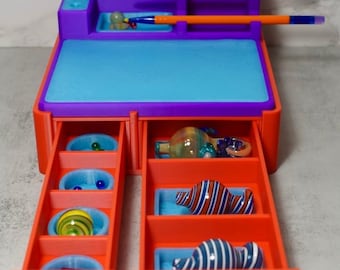 3D Printed Dab Station with Drawers: Customizable Concentrate Organizer