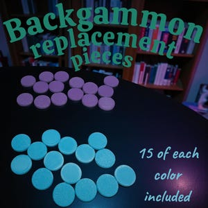 Backgammon-pjäser (stenar, marker, herrar, damm, bönder, bänkar) | Anpassningsbar | Tillverkad av veteraner