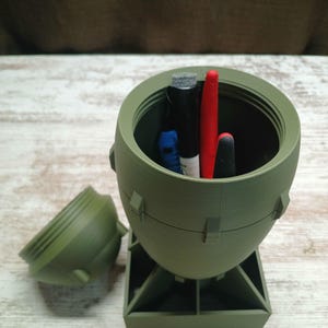 Fatboy Bomb | Nuke Storage | VETERAN MADE | Container | Desk Organizer | Planter | Atomic | Canister | Pen | pencil | WWII