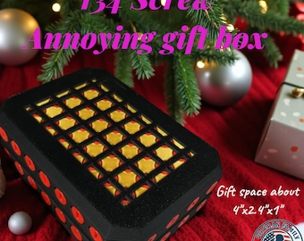 Annoying 134-Screw Puzzle Gift Box: Veteran Made