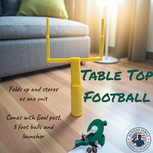Customizable Desktop Football Game: Tabletop Fun for the sports fan in your life