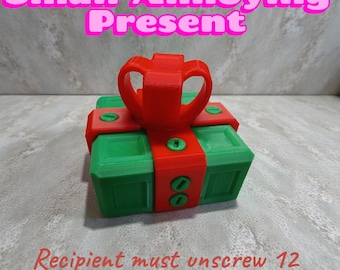 Annoying Small 12-Screw Puzzle Gift Box: Veteran Made