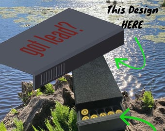 Customizable Round Ammo Box: Veteran Family Made