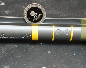 VETERAN MADE Missile Rocket Challenge Coin Display Holder Rack Case