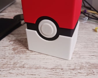Pokeball Card Holder: 60+ Card Deck Box, Veteran Made