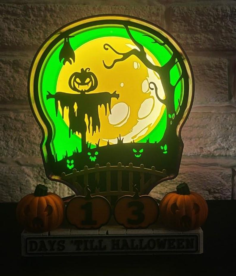 Veteran Made Scarecrow Halloween Count Down Halloween Advent