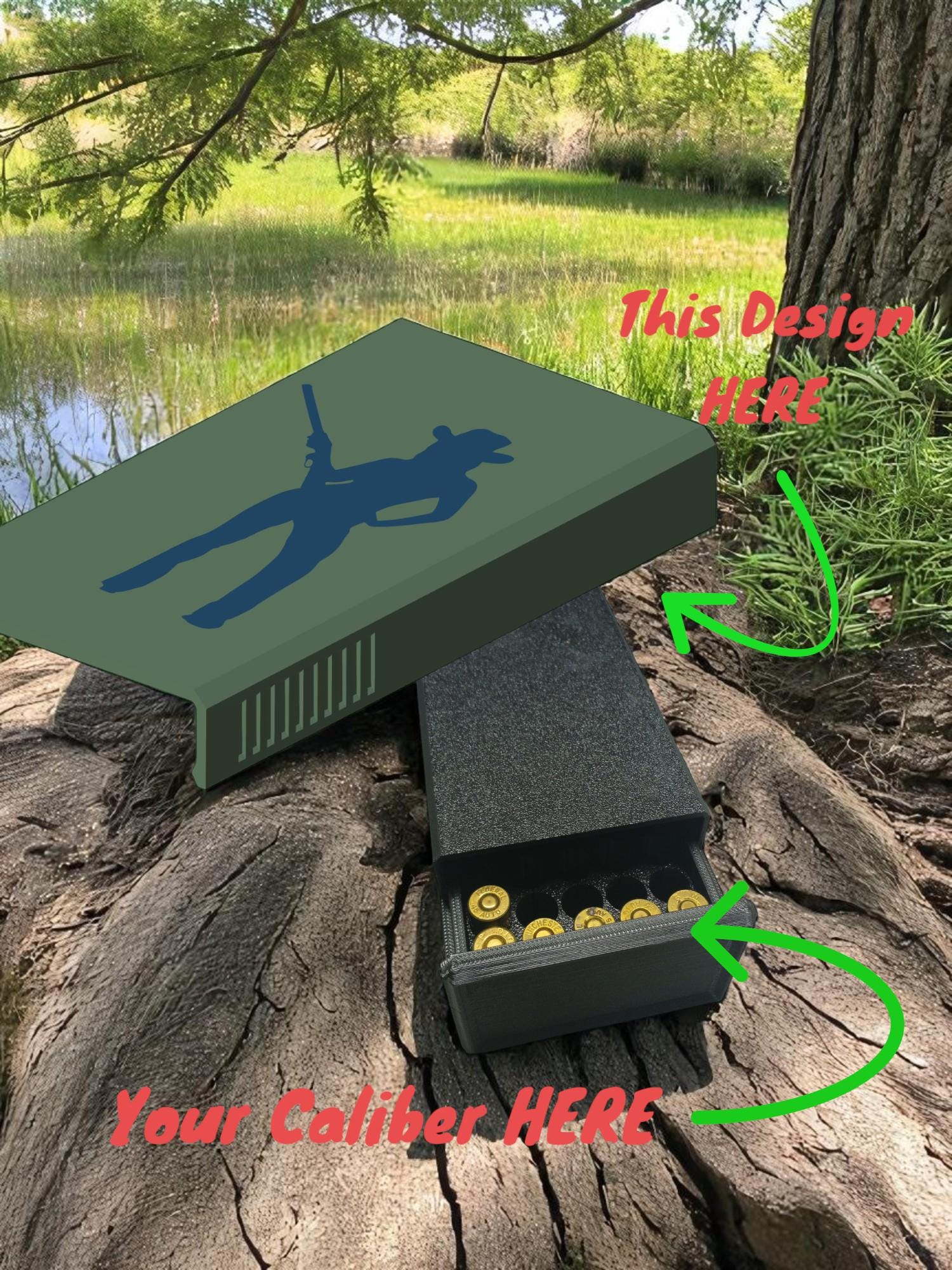 Cowgirl Ammo Box: Customizable Caliber, Veteran Made