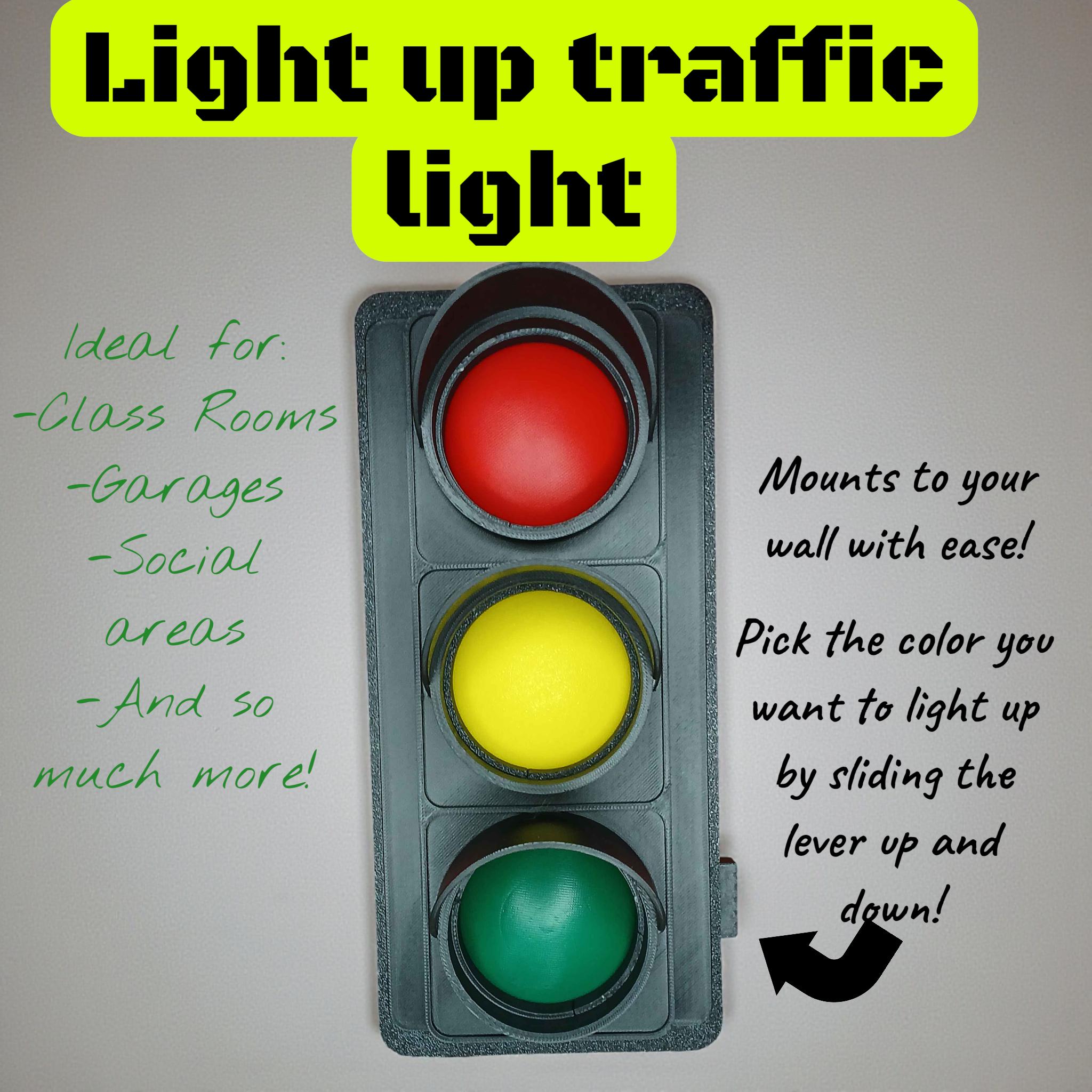 Light-up Traffic Light-adjust the Light to Red, Yellow or Green