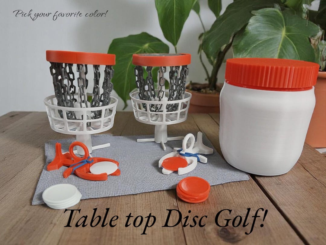 Tabletop Mini Disc Golf | Frisbee Golf | Travel | Veteran Made | - Etsy