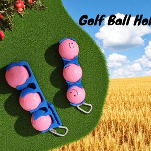 3 Golf Ball Holder-Clips on your bag or belt | VETERAN MADE