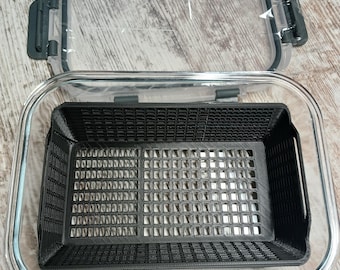 30oz Dunking Cleaner: Dab Tub  Glass Soak Station with Sifter Basket