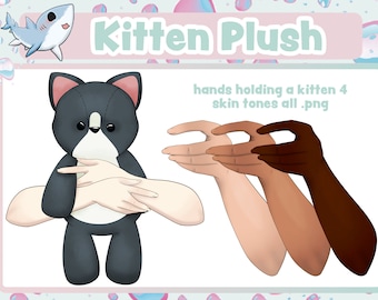 Arms Holding Kitten Plush / V-tuber Asset