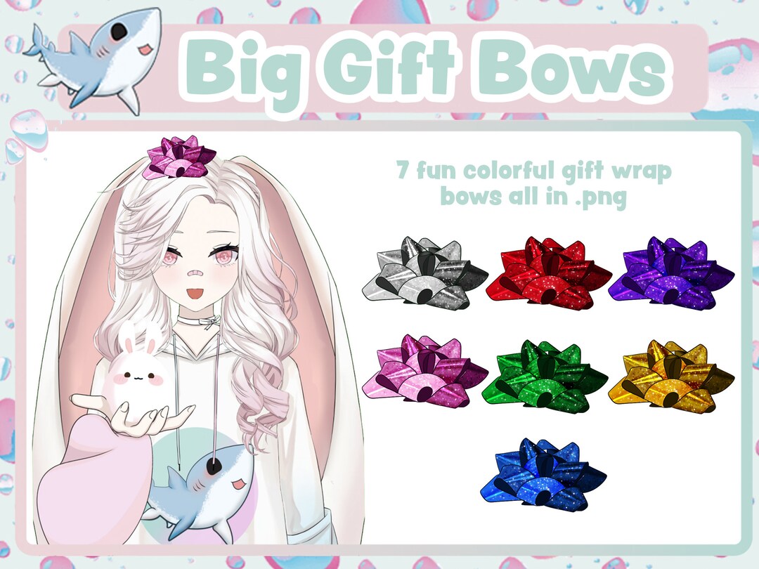 Big Gift Bows Accessories Vtube Asset Etsy UK