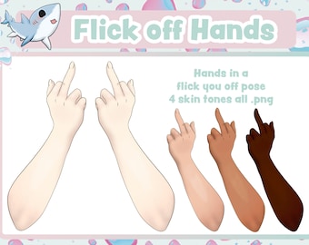 Flick You Off Hands | V-tube Asset