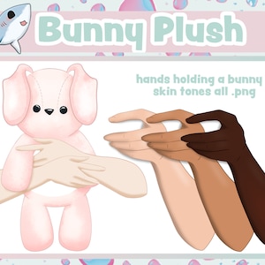 Arms Holding Bunny Plushy / V-tuber Asset