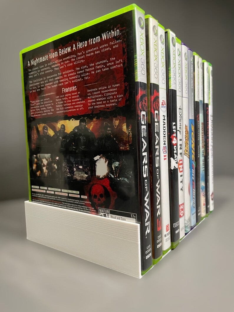Video Game Organizer 3D Printed Stand Holds 11 Games Etsy
