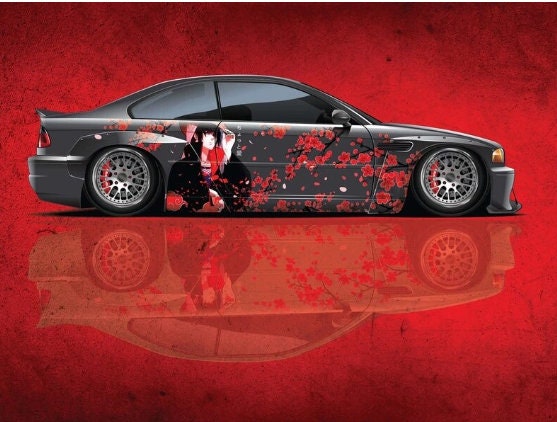 Anime Car Hood Wrap Decal Vinyl Sticker Full Color Graphic Fit Any Car  Sword  eBay