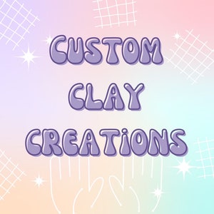 Custom Clay Earrings, Custom Clay Charms, Gift for Her or Him