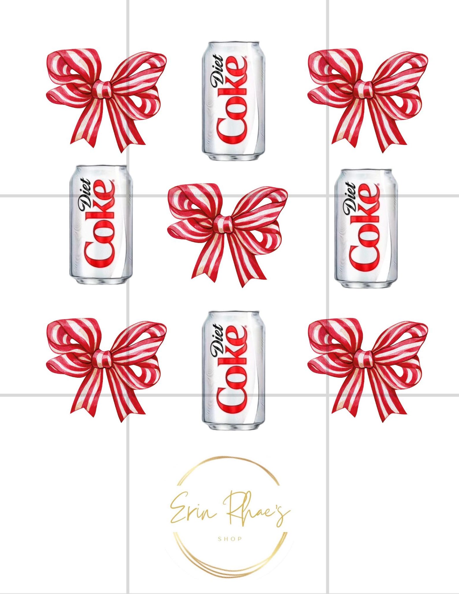 Diet Coke Bow PNG - Etsy