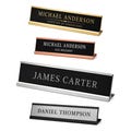 Custom 2\u201d x 10\u201d Desk Name Plate | With Or Without Metal Holder