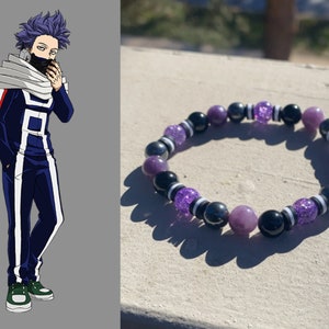 Shinso - BNHA - real crystal bead bracelet