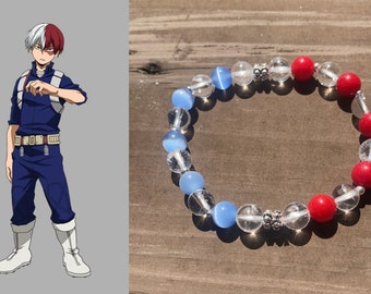 Shoto Todoroki - real crystal bead bracelet