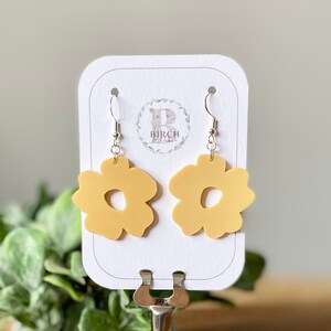 Acrylic Earrings, Flower Earrings, Dangle Earrings, Lightweight Earrings, Boho Earrings, Versatile Earrings, Mother's Day Gift, Summer