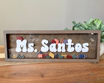 Teacher Shaker Name Plate