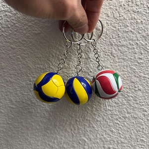 3 Handmade Volleyball Keychain Perfect Gift for Volleyball Players