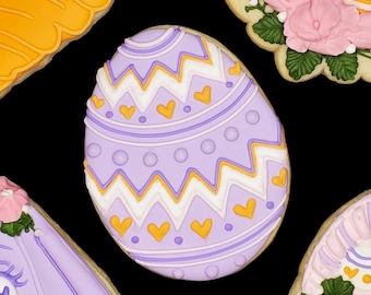 Happy Easter Egg Cookie Cutter – 3D Printed, Dishwasher Safe, Multiple Sizes Available