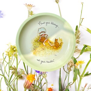 Holly Hobbie Count Your Blessings Not Your Troubles Vintage Collector Plate 10”