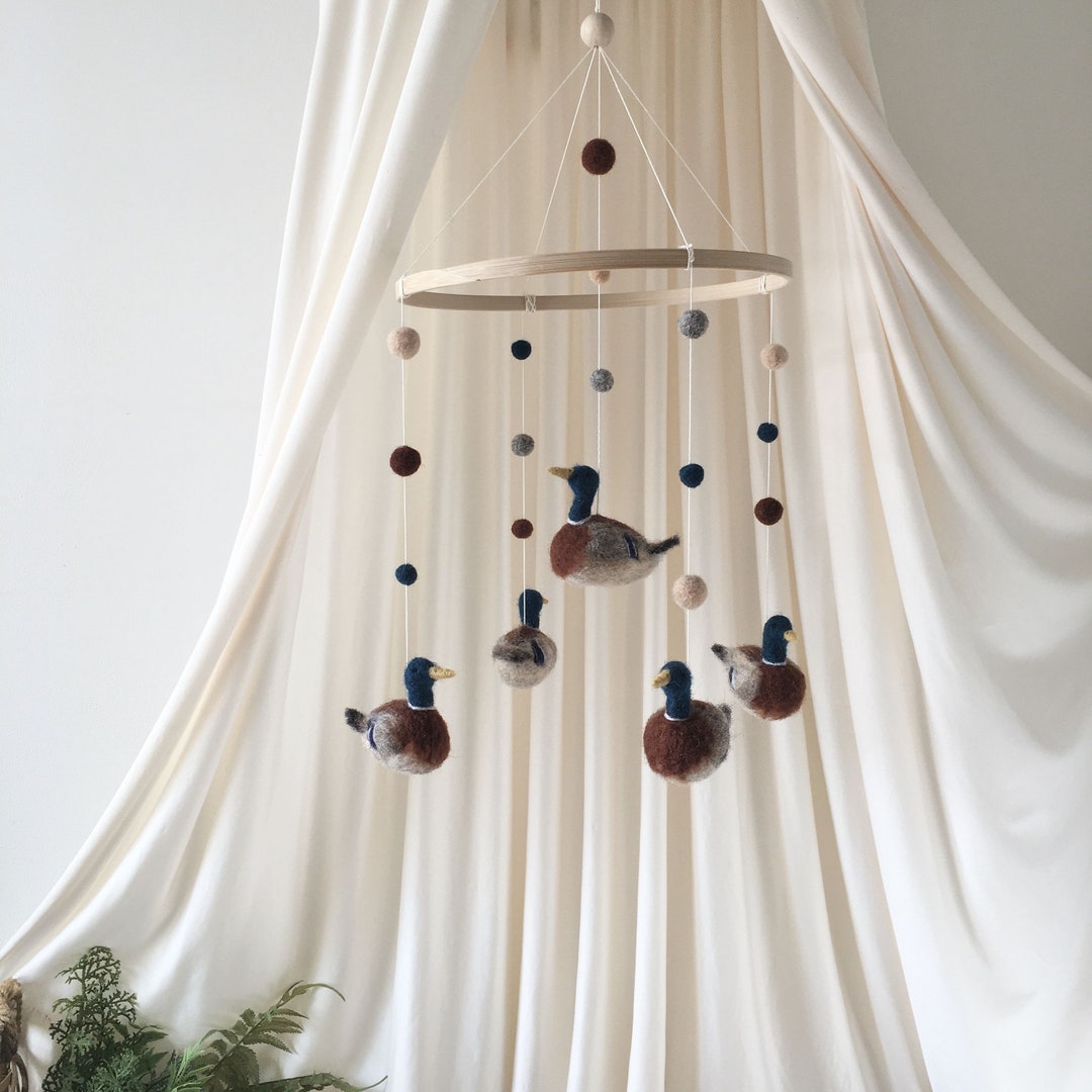 Crib Mobile Ducks Hunting Baby Mobile Mallard Ducks Mobile Etsy