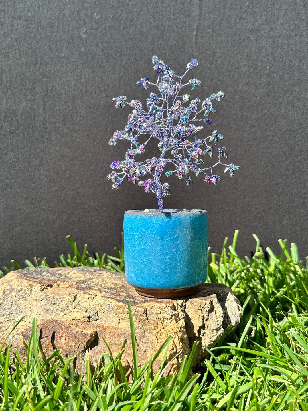 Handmade Czech Glass Bead Tree Etsy