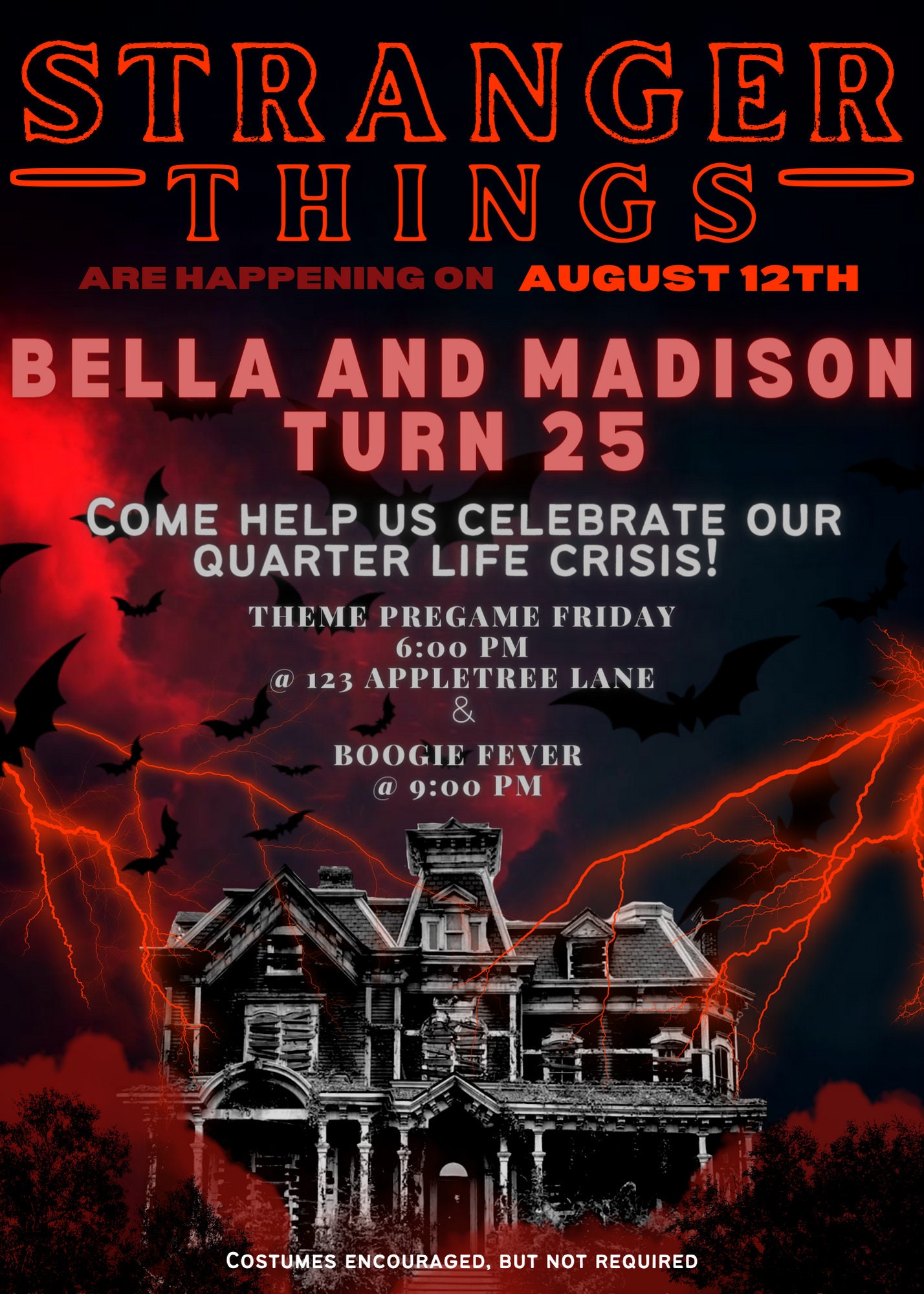 Stranger Things Invitation Template Etsy Stranger Things Invitation Template Etsy